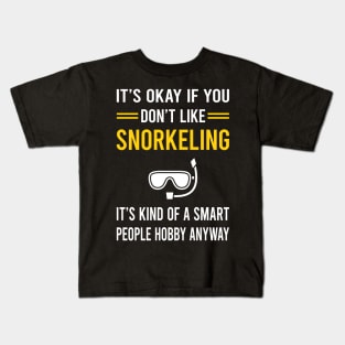 Smart People Hobby Snorkeling Snorkelling Snorkel Snorkeler Kids T-Shirt